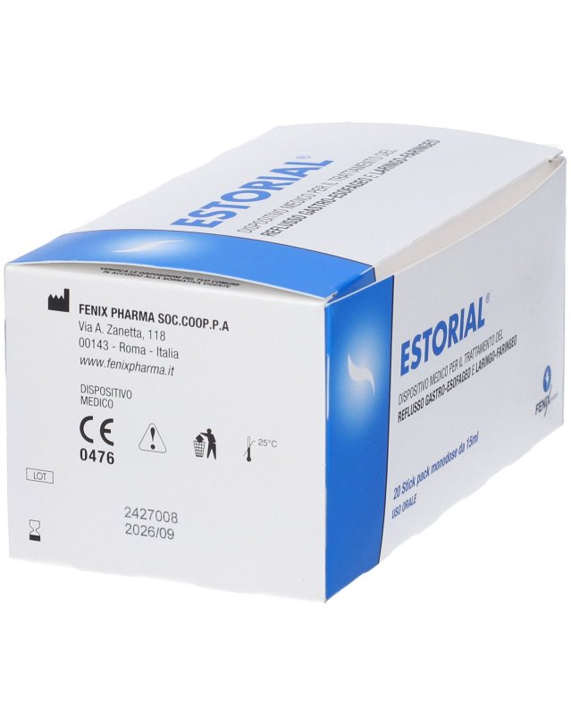 Fenix Pharma Estorial Anti Reflusso 20 Stick Monodose - Reflusso Gastroesofageo