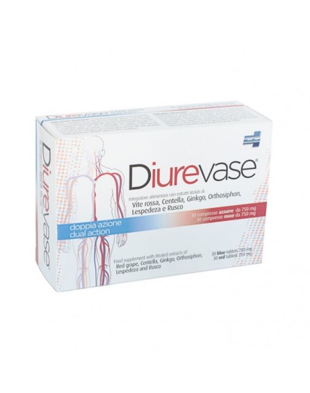 DIUREVASE 60 Compresse - Integratore Alimentare Antiossidante