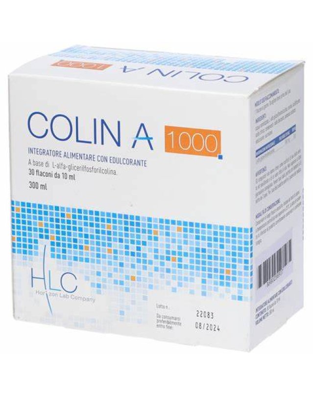 Horizon Lab Colin A 1000 Integratore Colina Alfoscerato 30 Flaconcini
