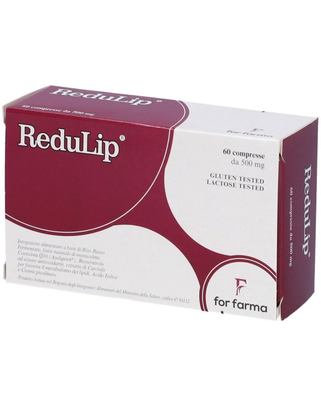 REDULIP 60CPR da 500 mg - Integratore alimentare che contribuisce al normale metabolismo energetico