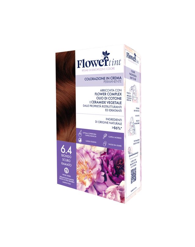 Flowertint Colorazione Cr 6,4 Biondo Scuro Ramato - Tintura per Capelli