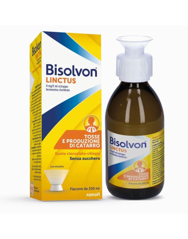 Bisolvon Linctus Sciroppo 250 ml - Fluidificante e Mucolitico