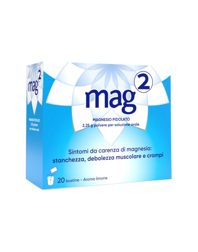 Mag 2 Granulato 20 Bustine, Carenza Magnesio, Stanchezza e Crampi