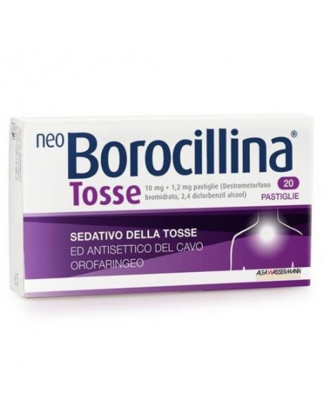 Neo Borocillina Tosse 20 Pastiglie - Sedativo e Antisettico Neo Borocillina Tosse 20 Pastiglie - Sedativo e Antisettico