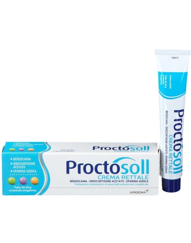 Proctosoll Crema Rettale 30g per Emorroidi Esterne Proctosoll Crema Rettale 30g per Emorroidi Esterne