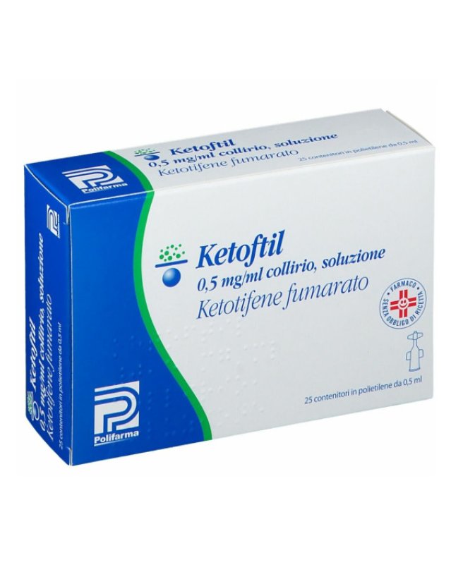 Ketoftil Collirio 25 Flaconcini Monodose - Allergie Oculari