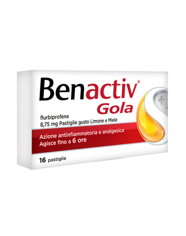 Benactiv Gola 16 Pastiglie Limone Miele - Mal di Gola e Irritazioni Benactiv Gola 16 Pastiglie Limone Miele - Mal di Gola e Irritazioni