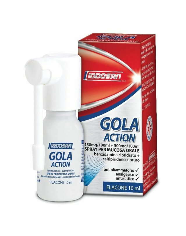 Gola Action Spray 10 ml – Mal di Gola Antinfiammatorio e Antisettico Gola Action Spray 10 ml – Mal di Gola Antinfiammatorio e Antisettico