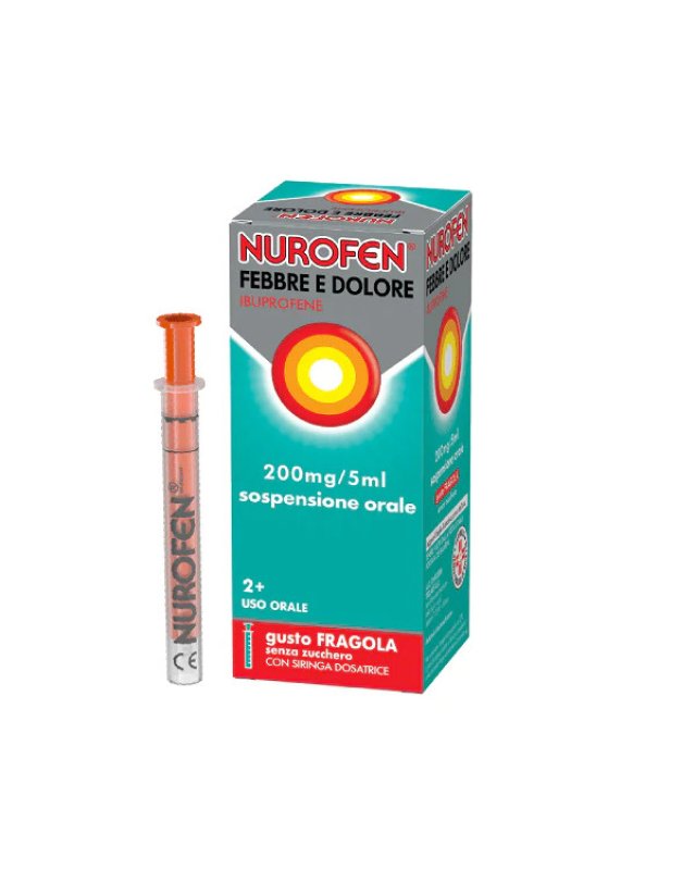 Febbre e Dolore Bambini 200mg/5ml - Sollievo Rapido e Gusto Fragola Febbre e Dolore Bambini 200mg/5ml - Sollievo Rapido e Gusto Fragola