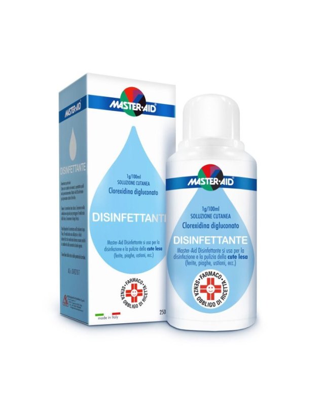 Disinfettante Cutaneo Master Aid 250 ml - Per Ferite e Piaghe Disinfettante Cutaneo Master Aid 250 ml - Per Ferite e Piaghe