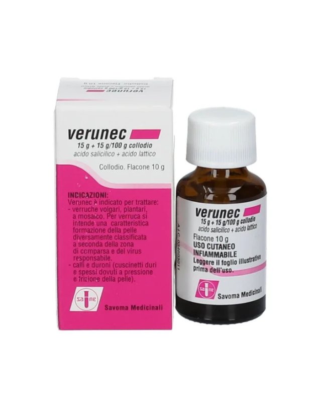 Verunec Collodio 10g – Trattamento Verruche Calli e Duroni Verunec Collodio 10g – Trattamento Verruche Calli e Duroni