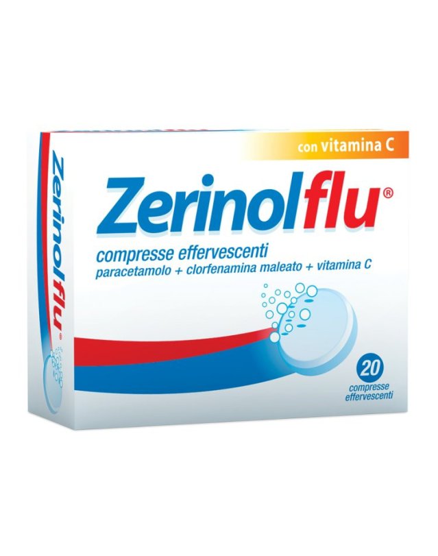 Zerinolflu 20 Cpr Effervescenti - Sintomi Influenzali e Raffreddore