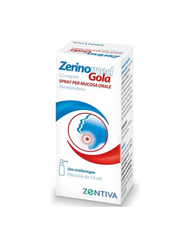 Zerinomed Gola Spray Orale 15ml - Mal di Gola e Irritazioni
