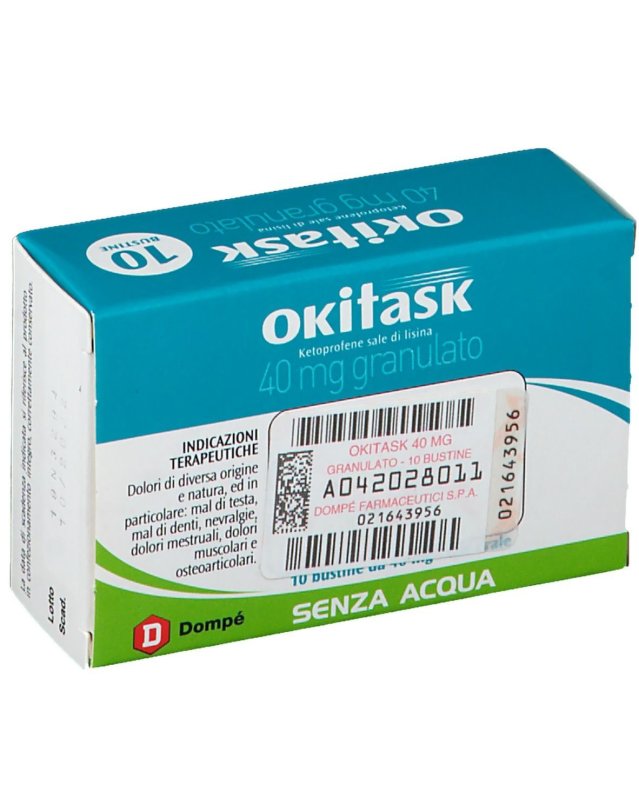 Okitask 40mg Granulato Orosolubile 10 Bustine