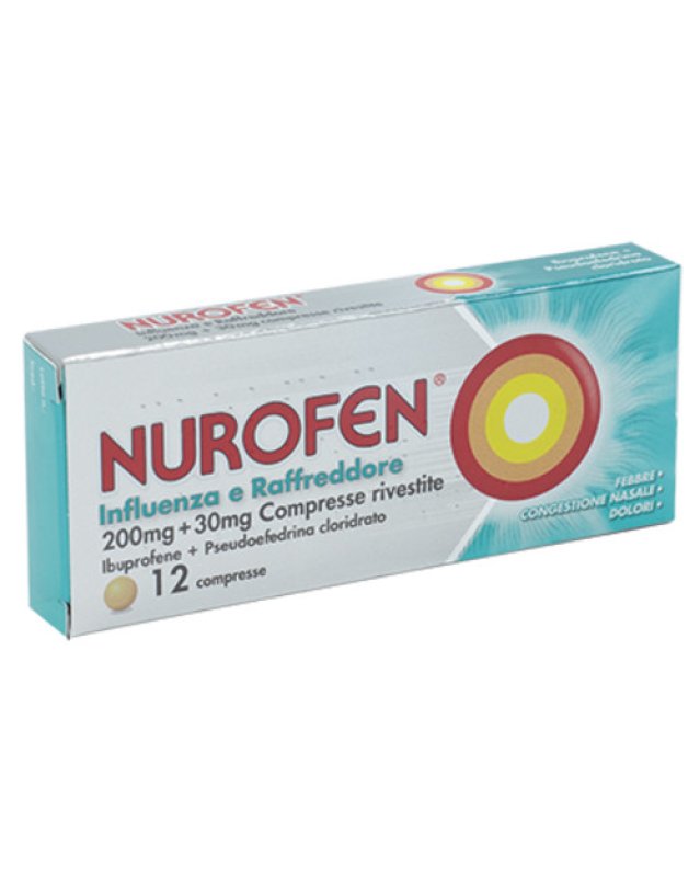 Nurofen Influenza e Raffreddore 12 Compresse - Dolori e Febbre Nurofen Influenza e Raffreddore 12 Compresse - Dolori e Febbre