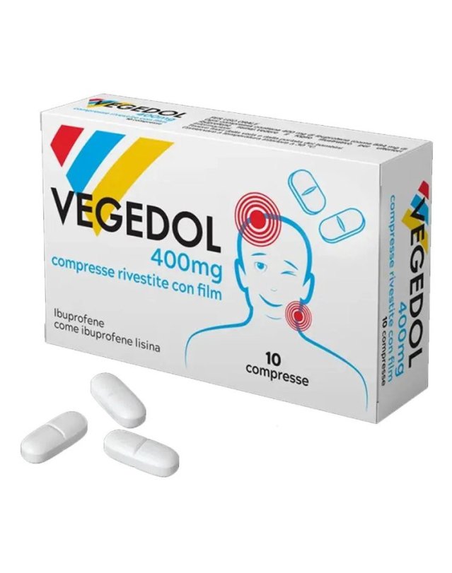 Vegedol 400mg 10 Compresse Rivestite – Dolore e Febbre Vegedol 400mg 10 Compresse Rivestite – Dolore e Febbre