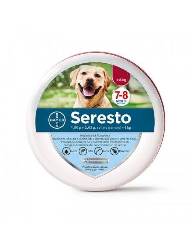 Collare Antiparassitario 70cm Cani Oltre 8kg &ndash; Pulci e Zecche 8 Mesi