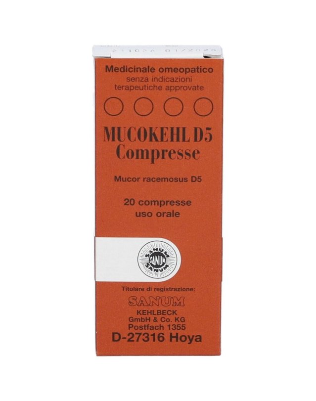 Mucokehl D5 20 Compresse - Benessere Vascolare e Circolazione