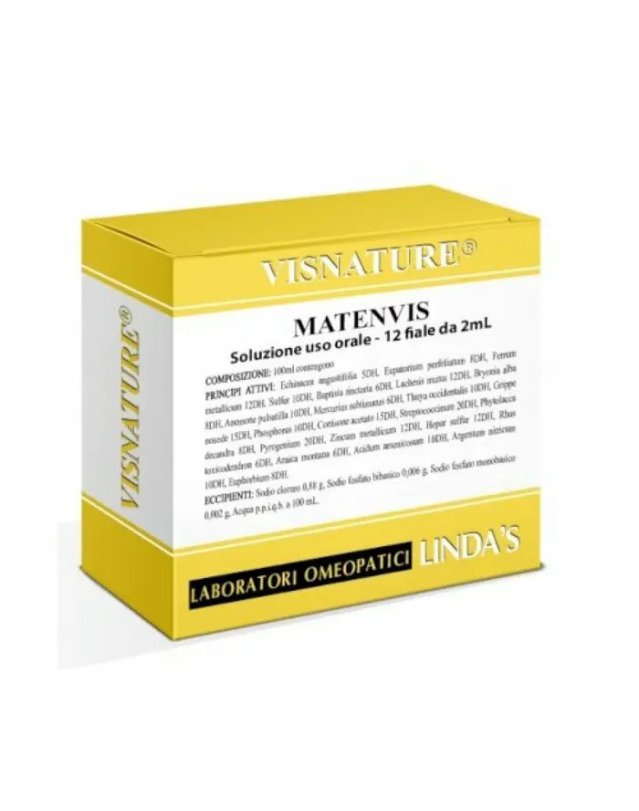 Matenvis 12 Fiale 2ml - Tosse e Mal di Gola