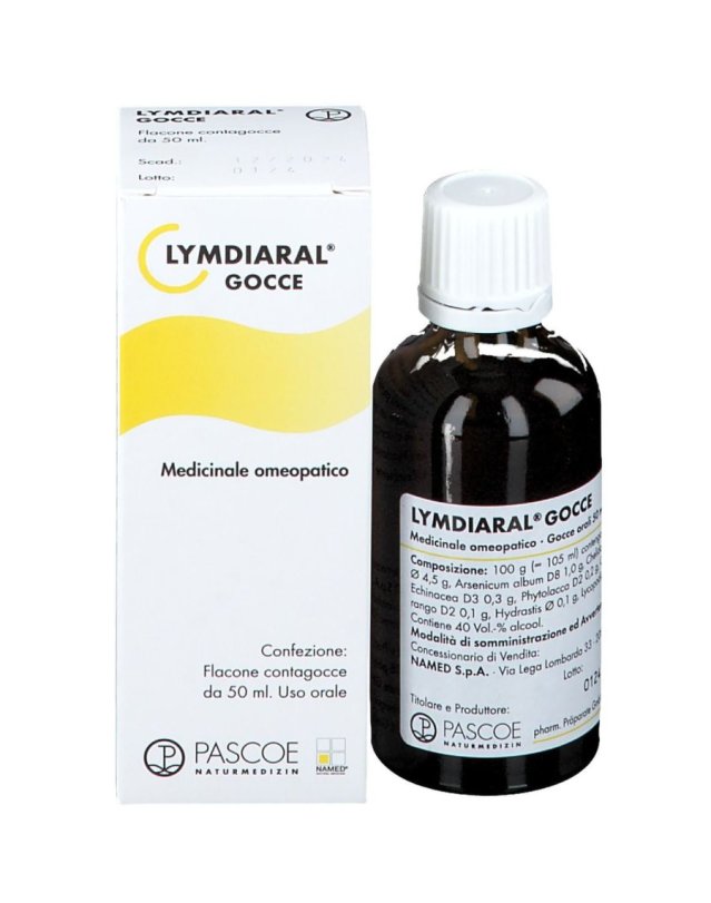 Named Lymdiaral Gocce Omeopatiche 50ml Drenaggio Linfatico