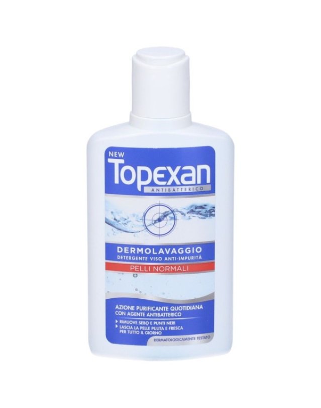 New Topexan Dermolavaggio 150ml Antibatterico Pelli Normali e Grasse New Topexan Dermolavaggio 150ml Antibatterico Pelli Normali e Grasse