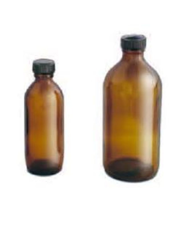 Flacone Americano 100ml in Vetro Scuro per Liquidi Fotosensibili Flacone Americano 100ml in Vetro Scuro per Liquidi Fotosensibili