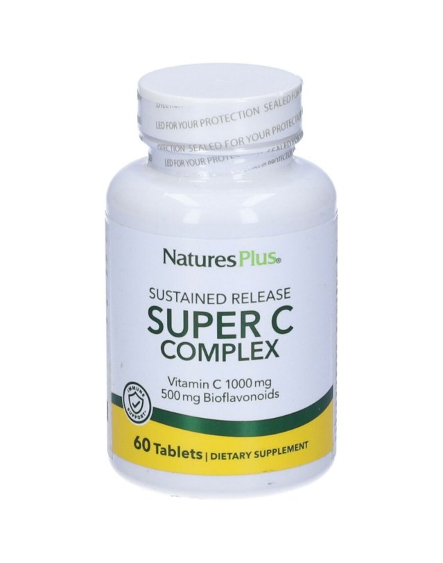Super C Complex Nature's Plus 60 Compresse - Antiossidante e Energia Super C Complex Nature's Plus 60 Compresse - Antiossidante e Energia