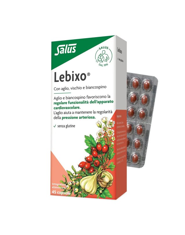 Lebixo 45 Capsule &ndash; Aglio Biancospino e Vischio per la Circolazione