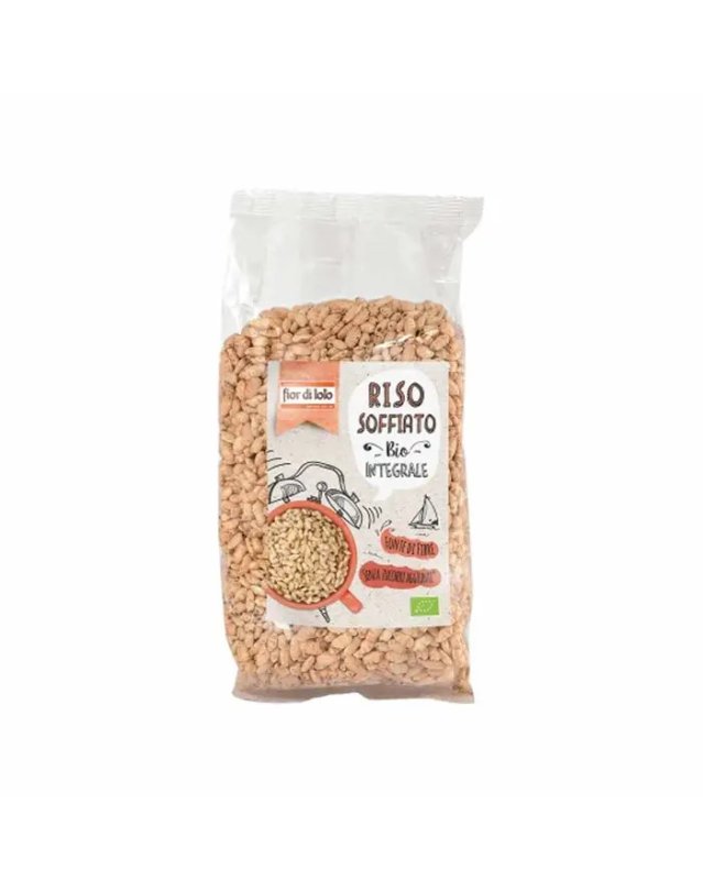 Riso Soffiato Integrale Bio 125g - Fonte di Fibre