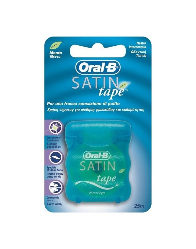 Filo Interdentale Satin Tape 25 m Menta - Igiene Orale