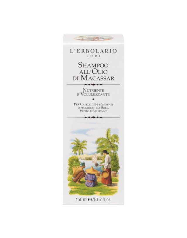 Shampoo Olio di Macassar 150ml – Nutriente per Capelli Fini Shampoo Olio di Macassar 150ml – Nutriente per Capelli Fini