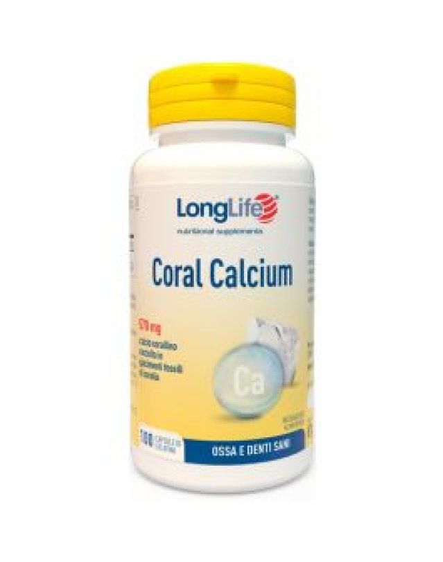 Coral Calcium Longlife 100 Capsule - Ossa Sane e Funzione Muscolare