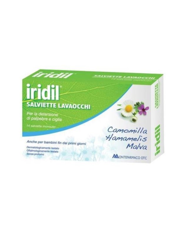 Lavaocchi Iridil 14 Salviette Monouso - Igiene Quotidiana