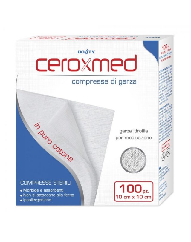 Garze Sterili Idrofile 10x10 cm 100 pz &ndash; Medicazione Ferite