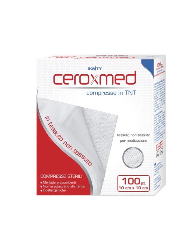 Garze Ceroxmed TNT 10x10 cm 100 pz - Ipoallergeniche per Medicazione