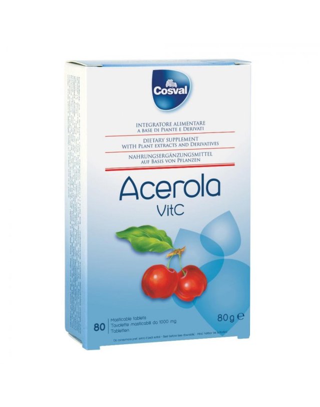 Acerola Vit C 80 Tavolette - Difese Immunitarie e Naso Gola