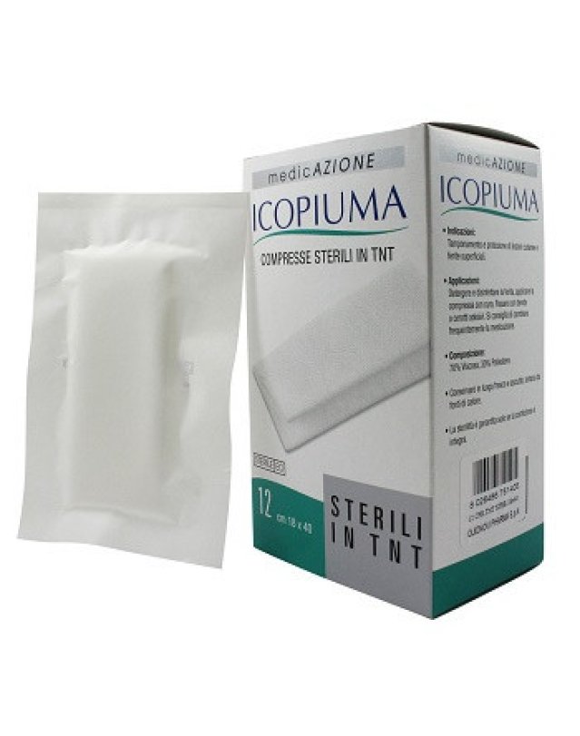 Garza Sterile TNT 18x40 cm, 12 pz - Medicazione Ferite