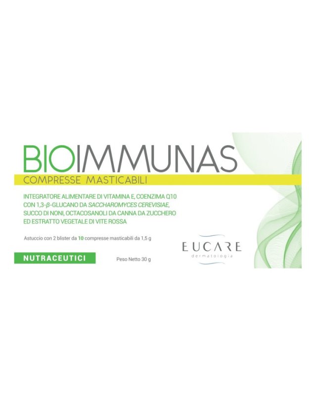 Bioimmunas 20 Cpr Masticabili - Difese Immunitarie e Antiossidante Bioimmunas 20 Cpr Masticabili - Difese Immunitarie e Antiossidante