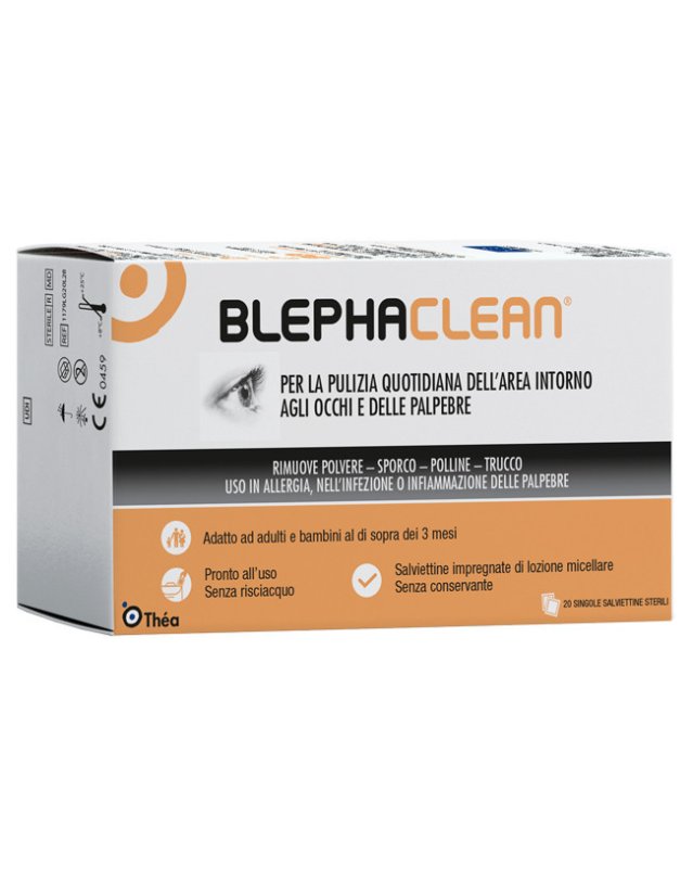 Blephaclean 20 Garze Sterili &ndash; Igiene e Pulizia delle Palpebre