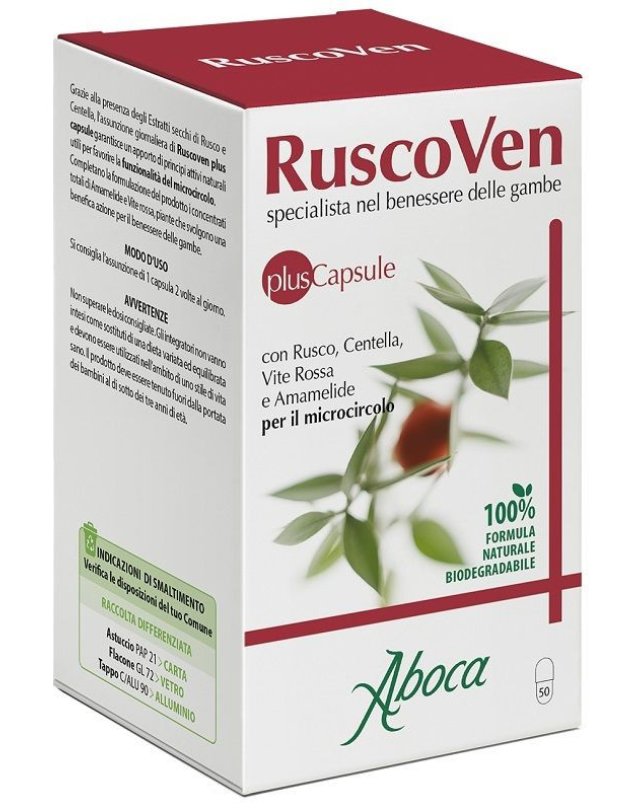 Ruscoven Plus 50 Opercoli - Microcircolo e Gambe Sane