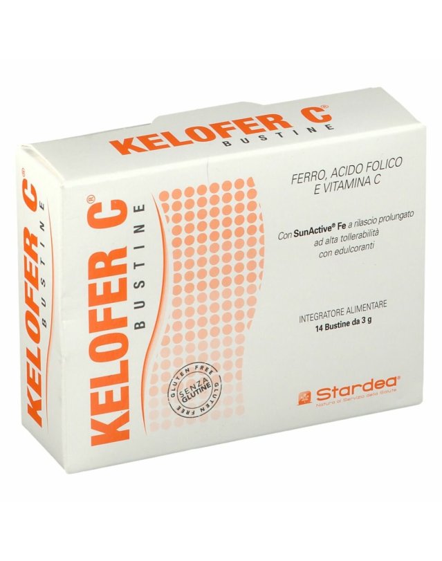 Kelofer C 14 bustine - Ferro, Acido Folico e Vitamina C