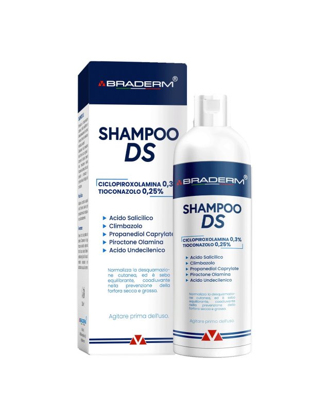 Shampoo Ds Braderm Anti Forfora, Dermatite 200 ml