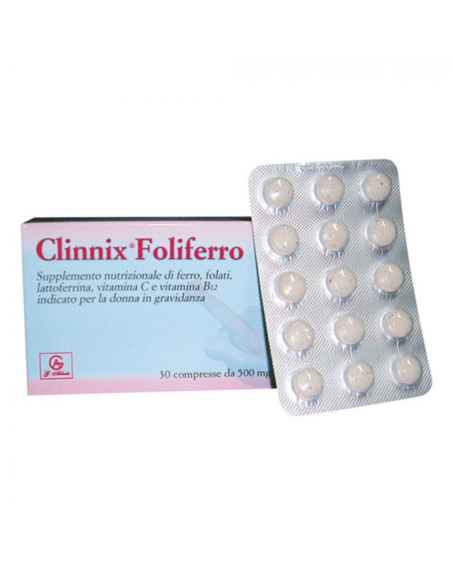 Foliferro 30 Compresse - Integratore Ferro e Acido Folico Foliferro 30 Compresse - Integratore Ferro e Acido Folico