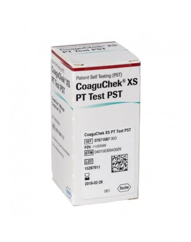 CoaguChek XS PT Test 6 Strisce – Monitoraggio Anticoagulante INR CoaguChek XS PT Test 6 Strisce – Monitoraggio Anticoagulante INR