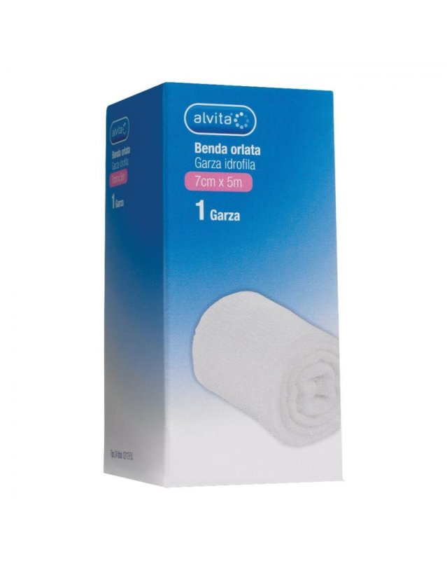 Benda Orlata Garza Idrofila 7cm x 5m – Fissaggio Medicazioni Benda Orlata Garza Idrofila 7cm x 5m – Fissaggio Medicazioni