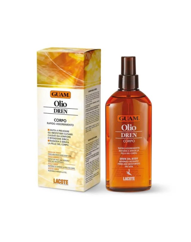 Olio Drenante Corpo GUAM 200ml - Anti Gonfiore e Ritenzione Idrica Olio Drenante Corpo GUAM 200ml - Anti Gonfiore e Ritenzione Idrica