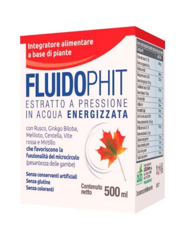 Fluidophit Soluzione Orale 500ml - Microcircolo e Gambe Pesanti Fluidophit Soluzione Orale 500ml - Microcircolo e Gambe Pesanti