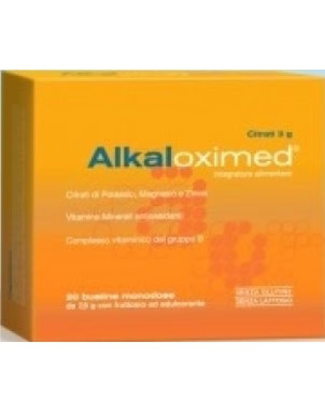Alkaloximed 20 Bustine - Integratore Salino Multivitaminico Alkaloximed 20 Bustine - Integratore Salino Multivitaminico