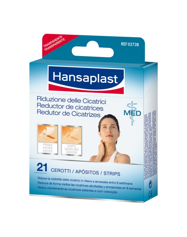 Cerotti Riduzione Cicatrici Hansaplast Med, 21 pz - 68 x 38 mm