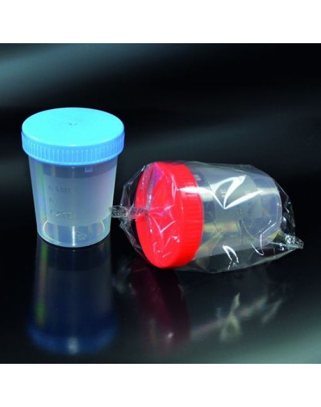Contenitore Urina Monouso Sterile 120ml Tappo a Vite Contenitore Urina Monouso Sterile 120ml Tappo a Vite